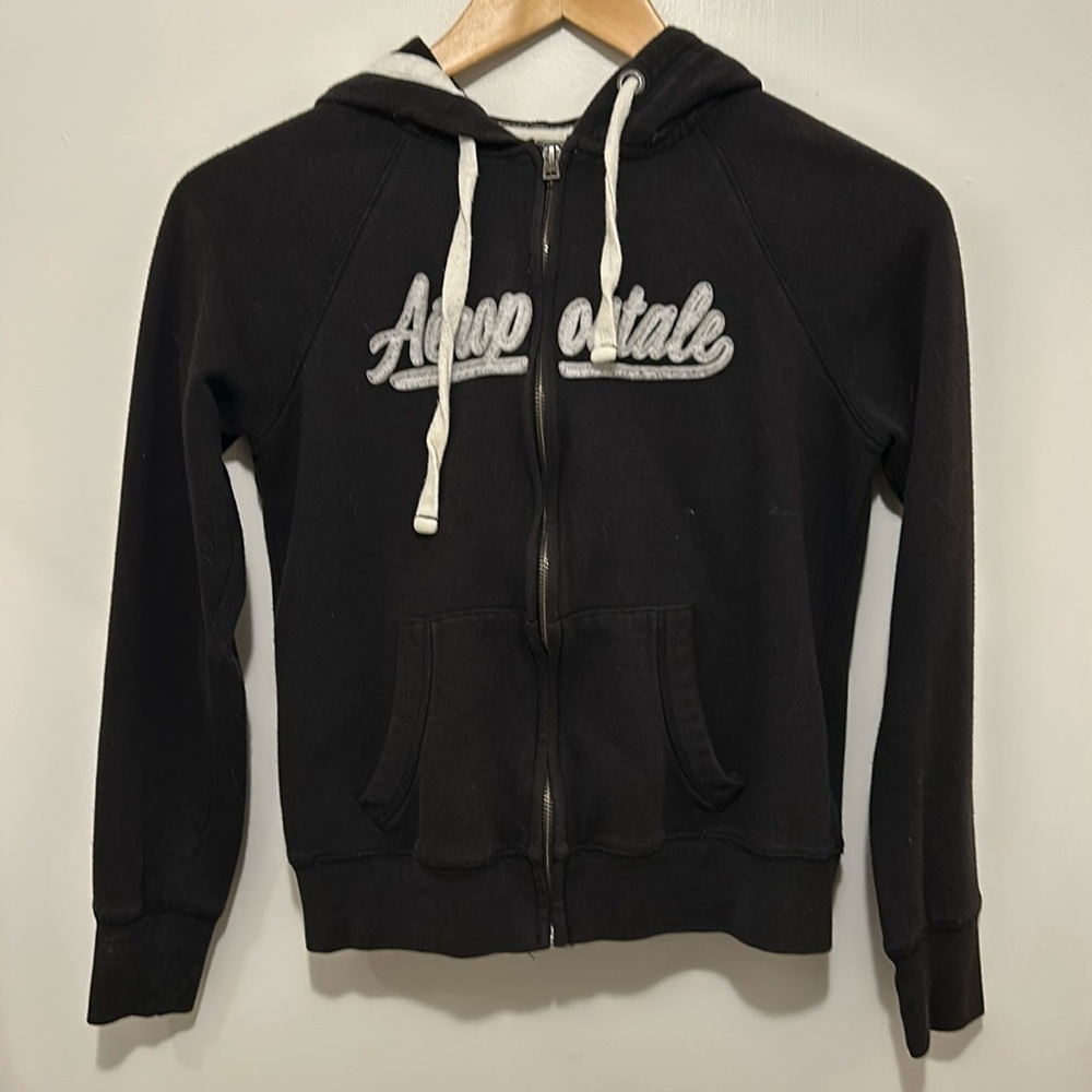 Aeropostale Script Full-Zip Hoodie - Size Small